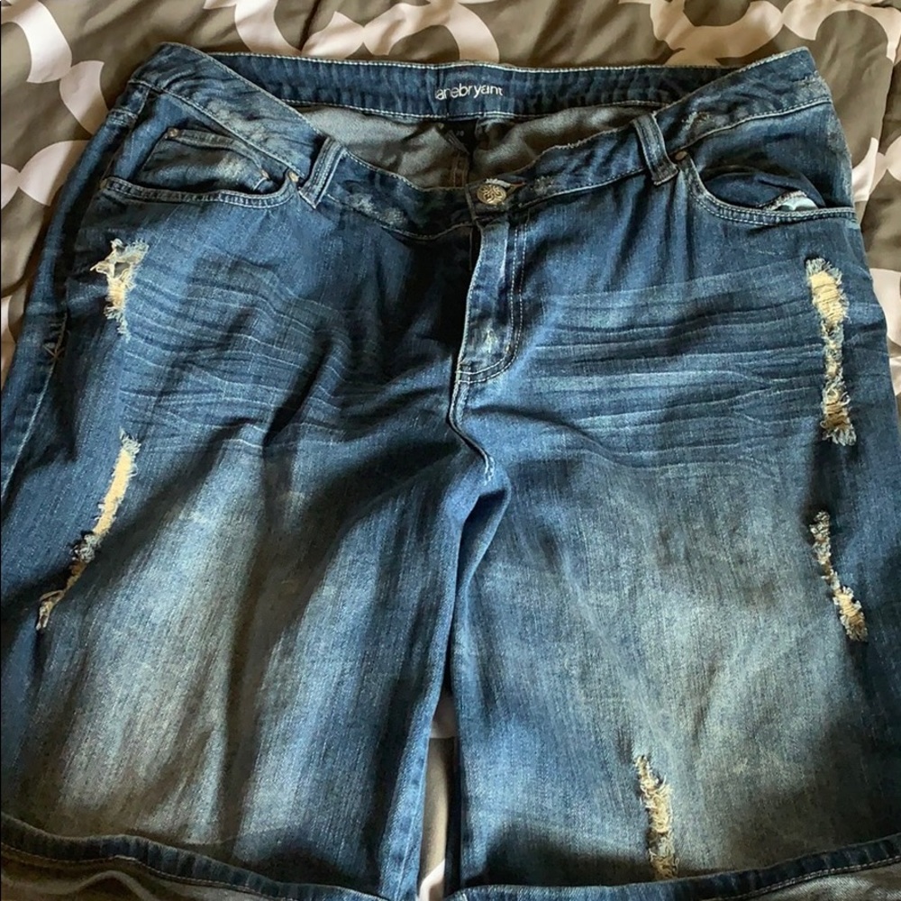 Blue jeans shorts